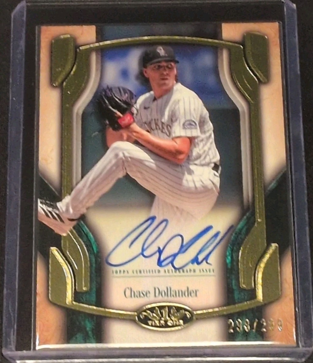 2026 Topps Tier One Chase Dollander Break Out Autograph Gold /299 Rookie (AU,RC)
