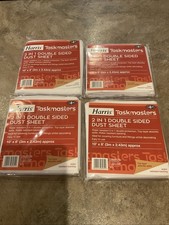 Pack of 4 Water Resistant Harris 2in1 Double Sided Dust Sheet  10x8ft (3mx2.43m)
