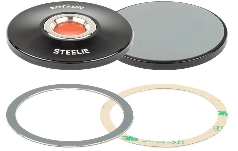 Nite Ize Steelie 360° Magnetic Mount Orbiter Plus Magnetic Socket + Metal Ring - Image 2 of 4
