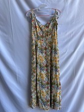 Reformation Yellow Nadira Dress Size 8