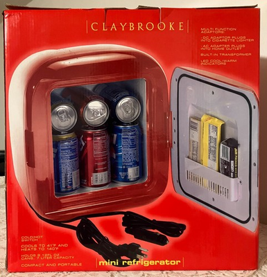 #ad #ad Claybrooke Mini Portable Hot Cold Refrigerator 12 Volt For Home Or Auto $34.99