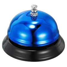 Desk Bell 85mm(3.35") Dinner Bell for Restaurants Service Blue