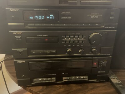 Vintage SONY HST D105, 2 Sony SS-D115 Speaker System And JVC XL