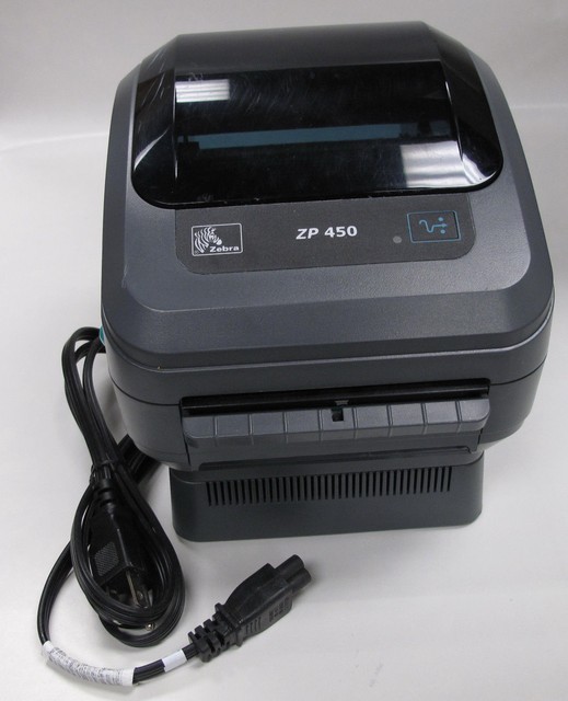 Zebra ZP450 Thermal Label BarCode Printer USB and Serial ports Good