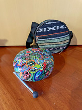 Drum-Hand / Drum-Chakra / Circle Drums India + bacchetta e contenitore in stoffa