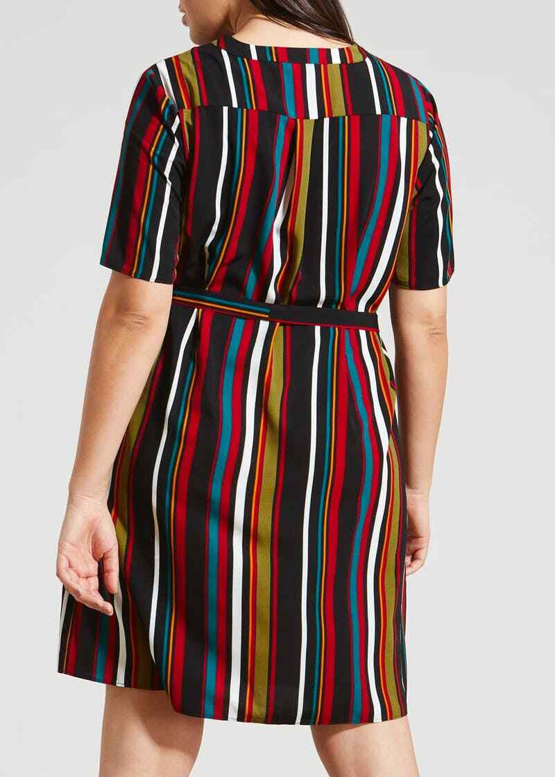 Lovely Ladies striped shirt Dress Size 18 stripy pretty New with tag