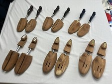 Lot of 6 Pairs of Wooden Shoe Stetchers Etonic Rochester Cole Hahn Florsheim