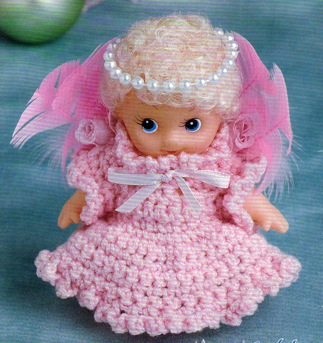crochet angel dress pattern Angel doll clothes, crochet wings, crochet doll with clothes pattern, crochet doll dress, Christmas Angel outfit