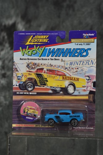 Johnny Lightning Maßstab 1:64 Wacky Winners Tom Daniel Design Badman 55 Chevy