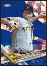 2017 Topps Chrome Sapphire Edition WADE LeBLANC Base Set Card #254