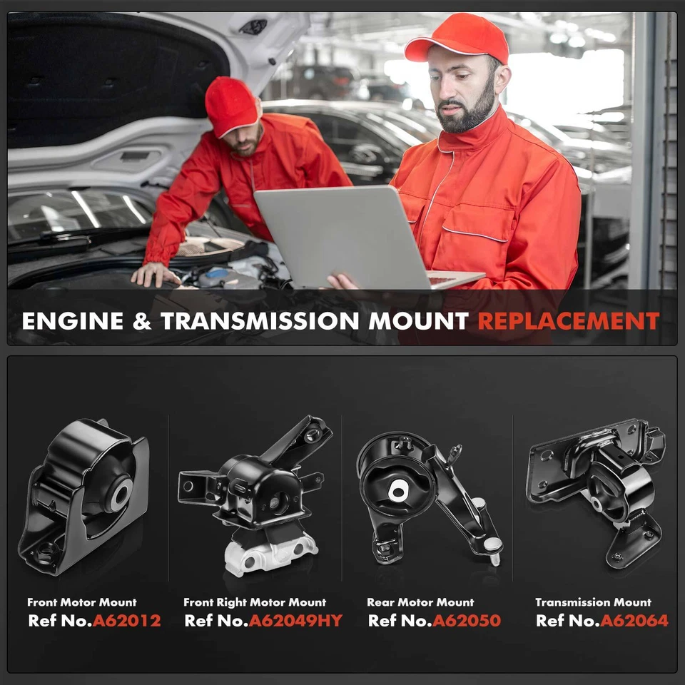 4x Engine Motor & Trans Mount for Toyota RAV4 2006 2007 2008 L4 2.4L Petrol 2WD - Image 2 of 4