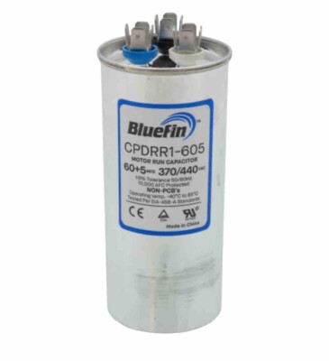 Condensatore Per Motore 45+5 MFD 440VAC - Doppio, Tondo, Per Avviamento Condensatore Per Motore 45+5 MFD 440VAC - Doppio, Tondo, Per Avviamento