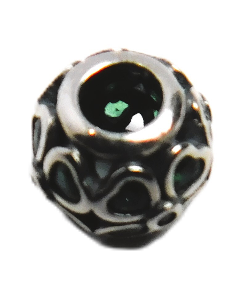 Authentic Pandora Charm, Green Lucky Clover, #791496CZN