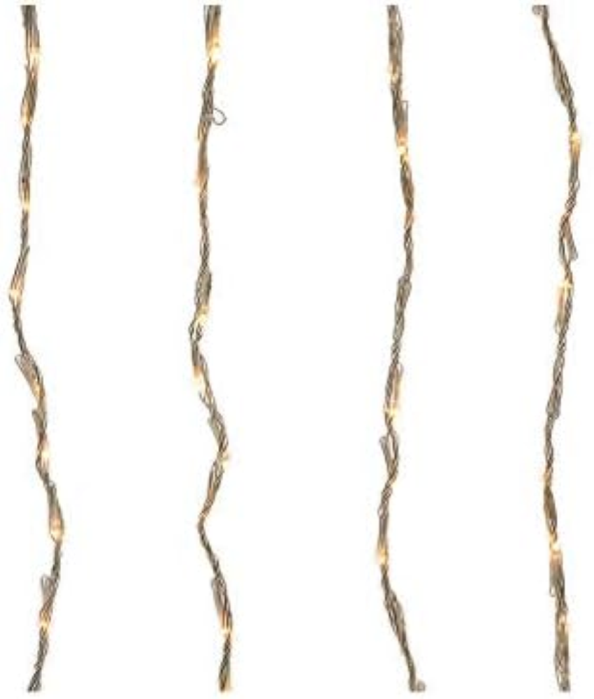 Tenda a LED per balcone esterno in bianco caldo. Con dimensioni di 2x1 m e 220 L