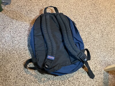 Pre Owned Jansport All Purpose Backpack. Navy. 18” x 13” x 6” | eBay