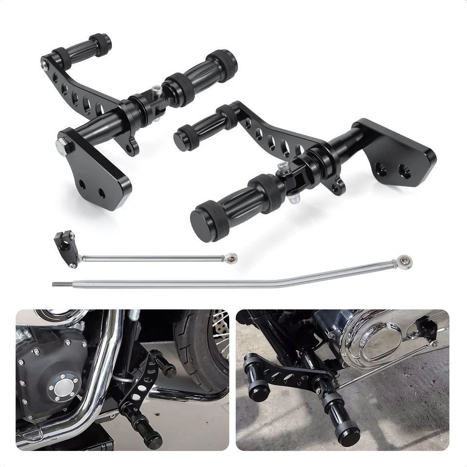 Kit de controles delanteros para Harley Dyna Super Glide Dyna Low Rider Street Bob FXDB Foto 3 de 4