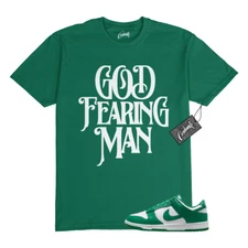 Dunk Malachite Green White Low T Shirt Match GFM