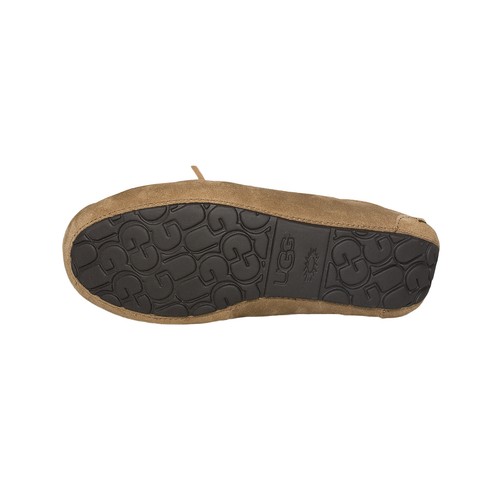 UGG OLSEN CHESTNUT SUEDE SHEEPSKIN MOCCASIN MEN'S SLIPPERS SIZE US 8/UK 7 NEW - Picture 6 of 6
