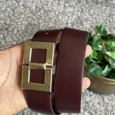 Cipriani Vintage Italian Leather Brown Belt Size Small 6604 Vintage Cipriani ItalianCalfskin Leather Belt Medium Brown  main image 2