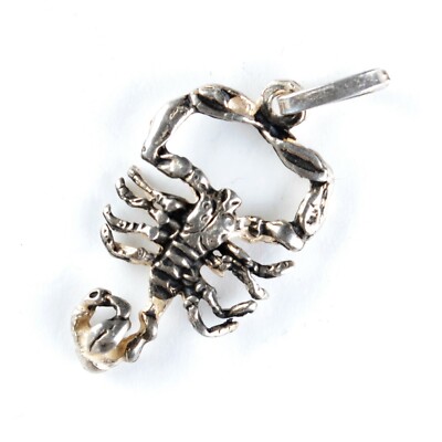 Ciondolo astrologico Scorpione in argento sterling 925