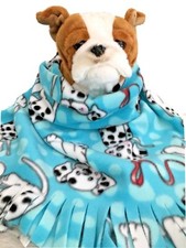 DOG SIZE FLEECE BLANKETS, Pet Blanket Travel Throw Cover DALMATIONS DOGS