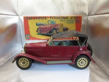 Vintage SSS Japan Tin Friction Touring Car 10" - Convertible - Original Box cl