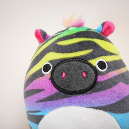 Squishmallow Safiyah Rainbow Zebra 5 " Inch Small Plush Toy - Picture 4 of 6