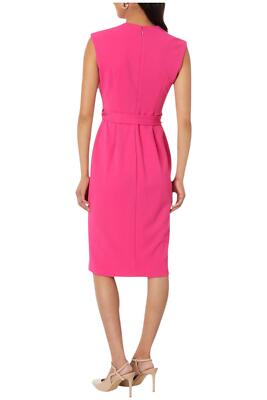 Calvin Klein Women's Cap Sleeve Midi Dress with Seam Detail Hibiscus | eBay