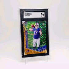 JOSH ALLEN 2018 Donruss Elite 25/25! 1/1! LAST! Orange SGC 9 MINT Rookie BILLS
