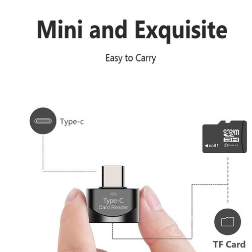 Micro Card Reader USB-C Adapter TF Card Type C Card Reader USB 3.0 OTG Adapters - Afbeelding 10 van 16