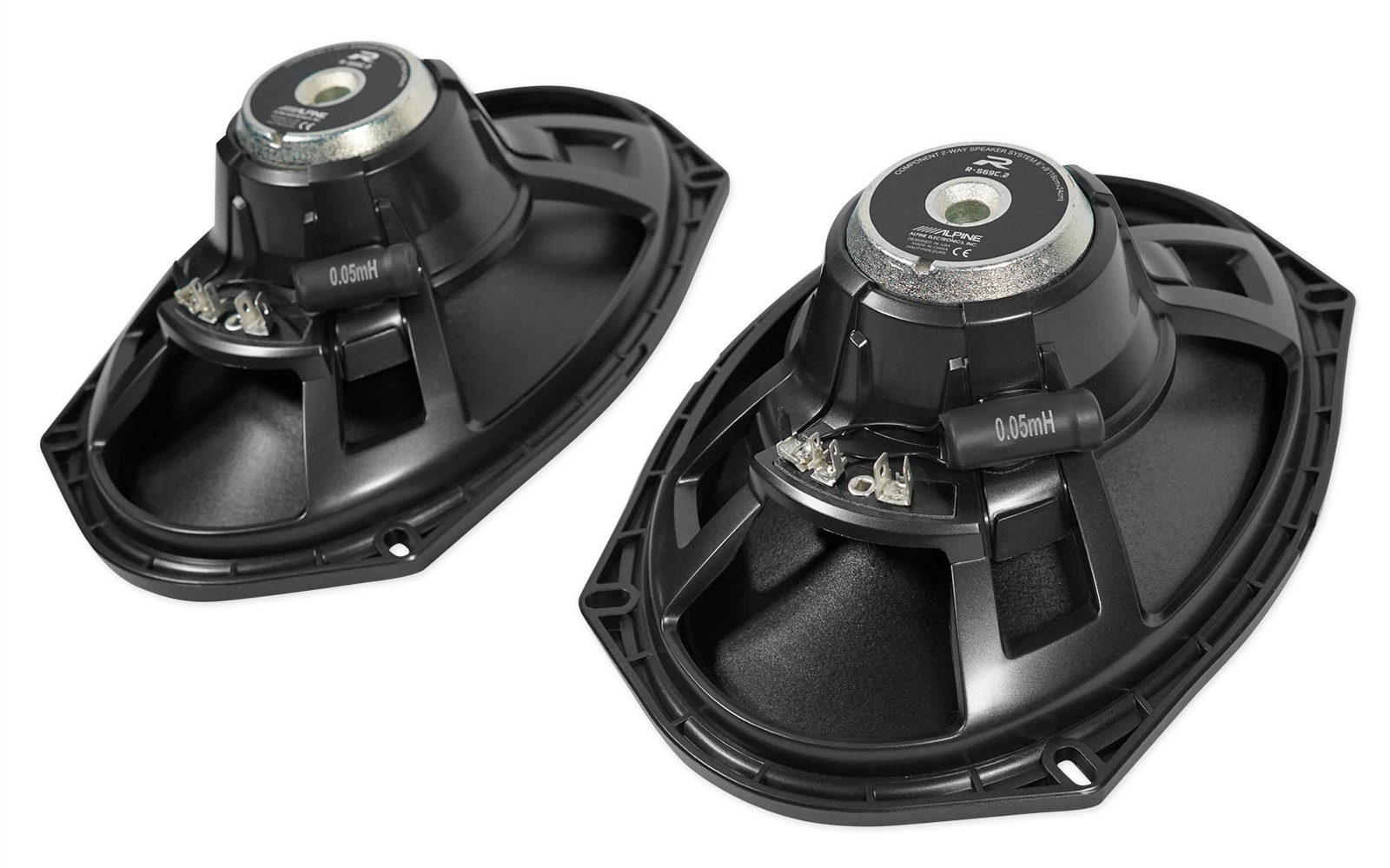 ALPINE R-S69C2 300-ваттных автомобильных аудиокомпонентных динамика 6x9 с 1 твитером