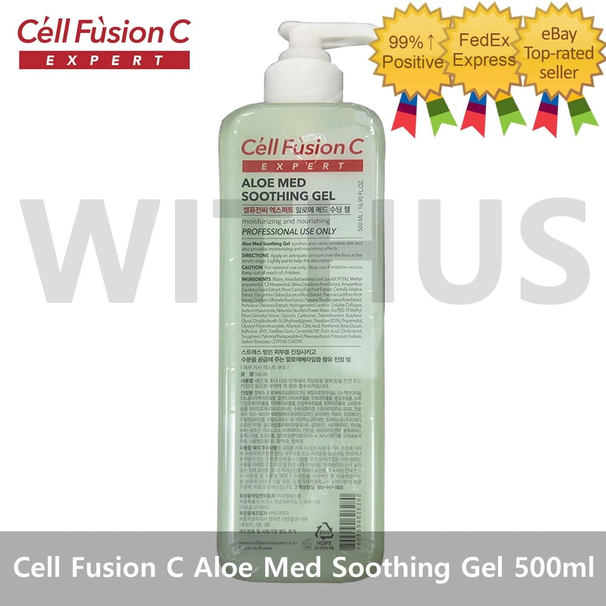Cell Fusion C Expert Aloe Med Soothing Gel 500ml / 16.90 fl.oz