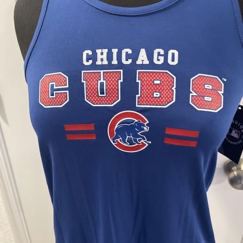 NWT MLB Chicago Cubs Girls Blue Tank Top Size L (10/12) - Picture 2 of 6