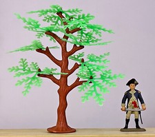 Multi-Colored Tree - unpainted soft plastic 54mm toy soldier shown for scale