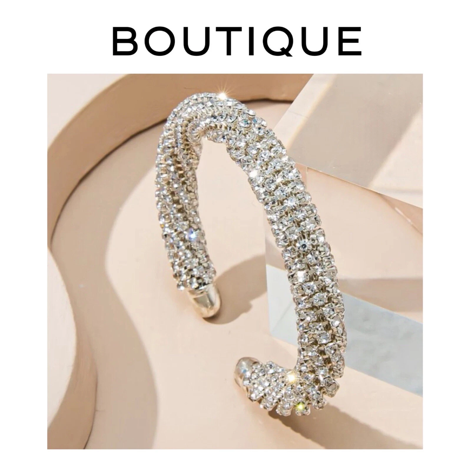 VALENTINO Bracciale Strass Argento