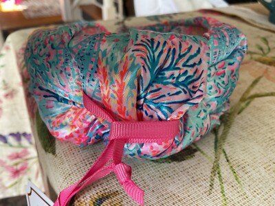 Lilly Pulitzer Wide Knotted Headband Covered in Splashdance Lilly Pulitzer Knotted Satin Headband In “Splashdance” NWT  main image 2