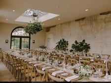 8ft X 32” 3.5Plank Top 38mm Glamping Event Wedding Garden Trestle Table Fold Leg