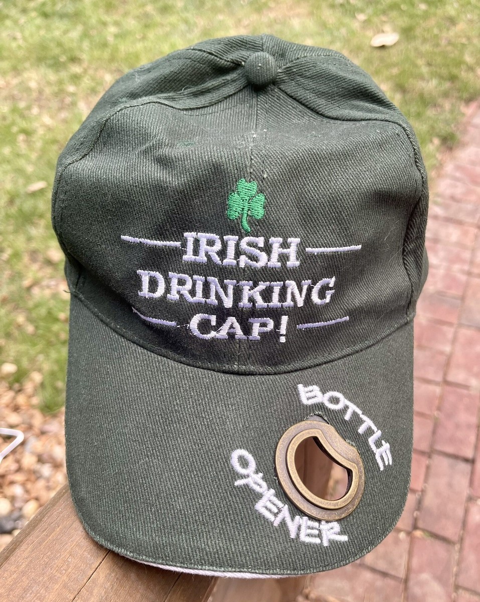 Liffey Artifacts Ireland Irish Drinking Cap Bottle Opener Adjustable Dark  Green