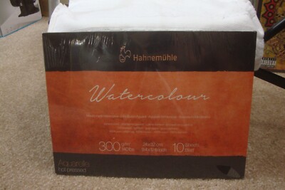 Hahnemuhle Collection Watercolor 300 9.4x12.6 Inch 300 g/m Aquarelle Hot Pressed