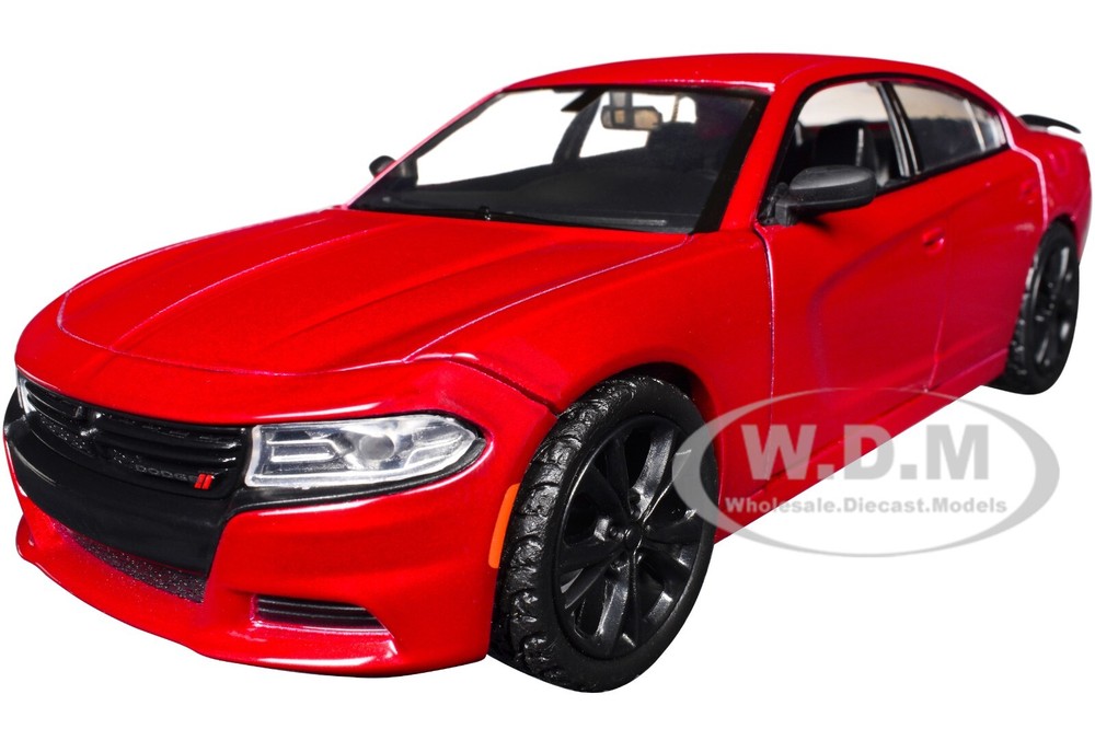 2023 Dodge Charger SXT Red 1/24 Scale Diecast Car by Motormax 79387