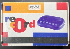 Vintage Swatch digital answering machine - TDA03-2US Blue Bean - original owner