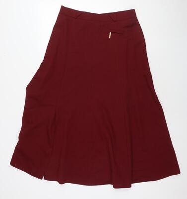 Basler Damen rot Polyester Maxirock Größe 14 Reißverschluss