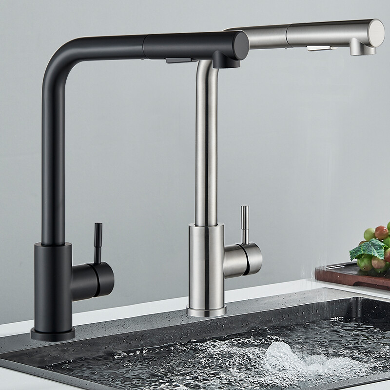 Küchenarmatur Wasserhahn Küche Ausziehbar Brause 360° Spültischarmatur Edelstahl