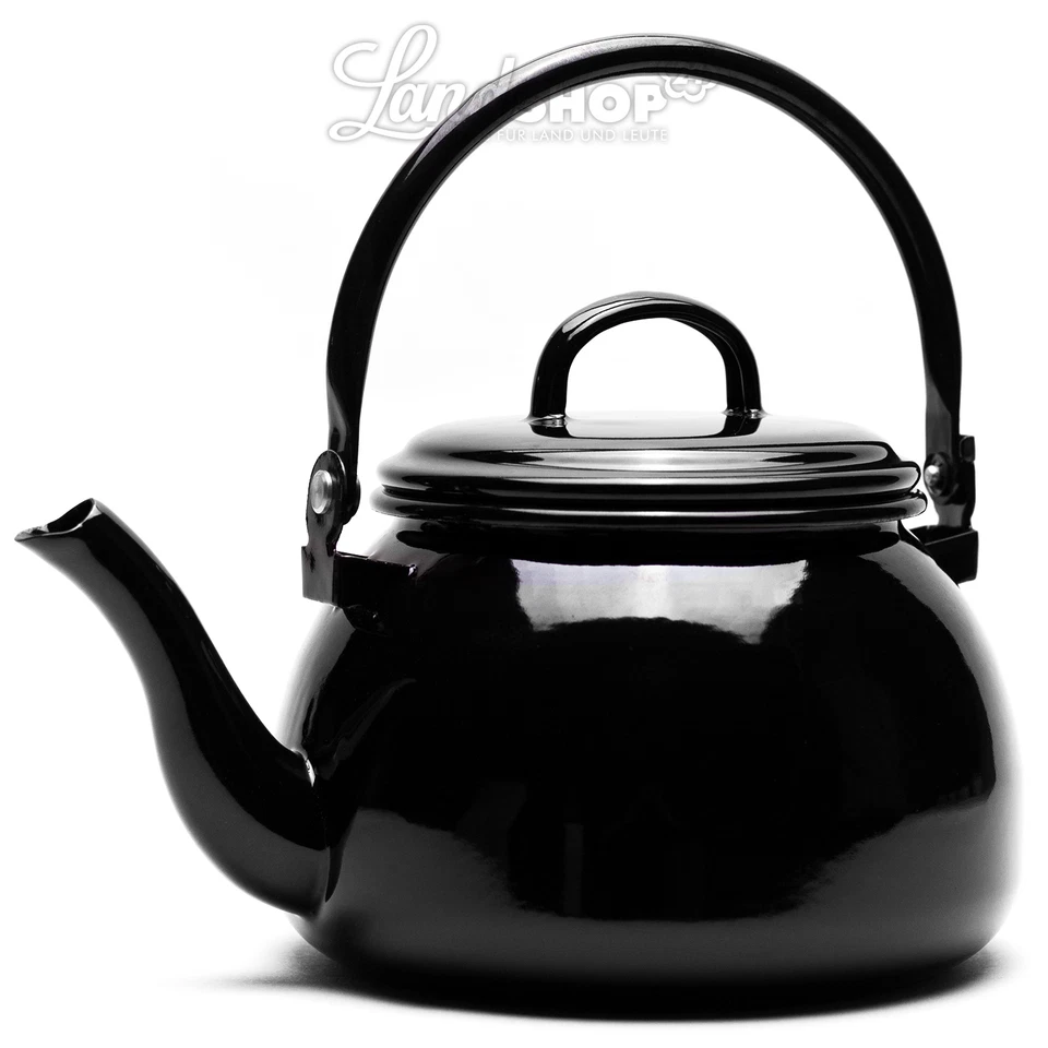 Münder Wasserkessel Wasserkocher Teekessel Retro Design schwarz Top landshop24