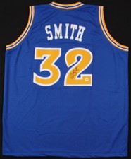 Joe Smith Signed Golden State Warriors Jersey (Fiterman Sports Holo) 1995-2011