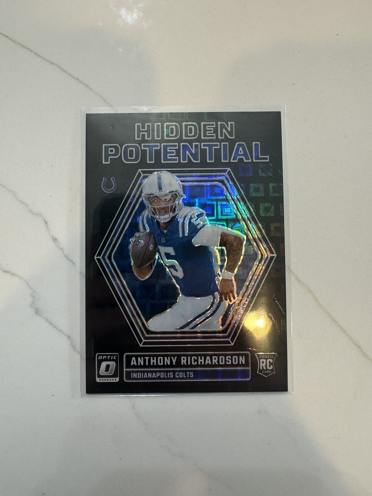 2023 Donruss Optic Anthony Richardson Hidden Potential Black Pandora /25