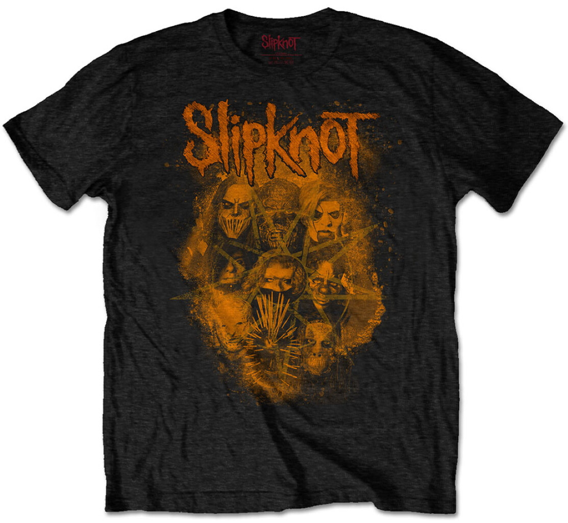 Slipknot WANYK Orange Black T-Shirt NEW OFFICIAL | eBay
