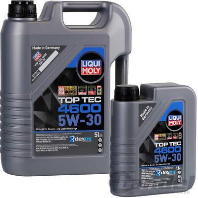 6L LIQUI MOLY MOTORÖL TOP TEC 4600 5W-30 passend für BMW LL-04 dexos2 229.52 505