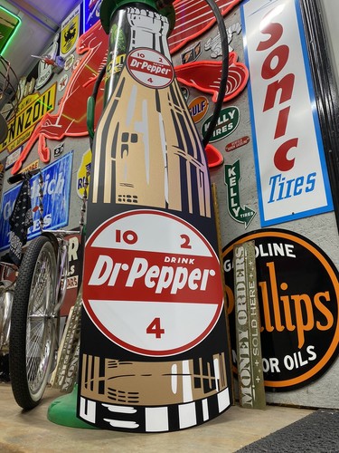 Antique Vintage Old Style Dr.Pepper Bottle Sign 68”!! - Picture 4 of 6