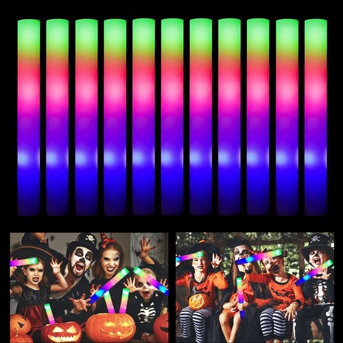 MsPrLs Foam Glow Sticks Bulk 110 Packs, 16" Large LED Light Up Party Favors for